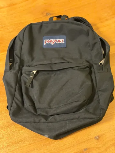 Mochila JanSport Preta (Ótima para escola/faculdade)