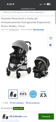 Carrinho de bebê Graco 