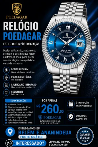 ? RELÓGIOS POEDAGAR