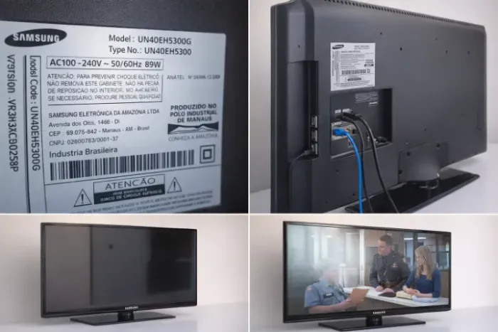TV Samsung 40? LED Full HD - Leia Descrição - Ótima para Conserto
