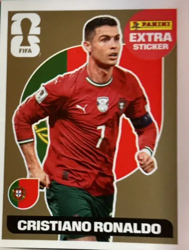 Vendo figurinha Extra Sticker do Cristiano Ronaldo da coleção FIFA Panini