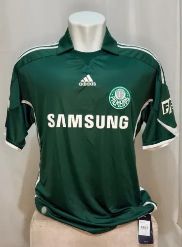 Camisa Palmeiras 2009 uniforme 1 - VERDE - TAMANHO G - ZAGUEIRO GUALBERTO 