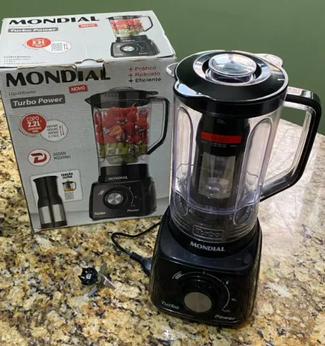 MONDIAL Liquidificador Turbo Power, Preto, 550W, 110V - L-99 FB