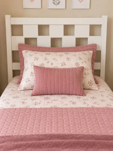 Cama de Solteiro de Madeira Branca - Linda e Conservada