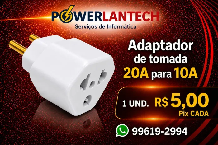 Adaptador de Tomada 20A para 10A