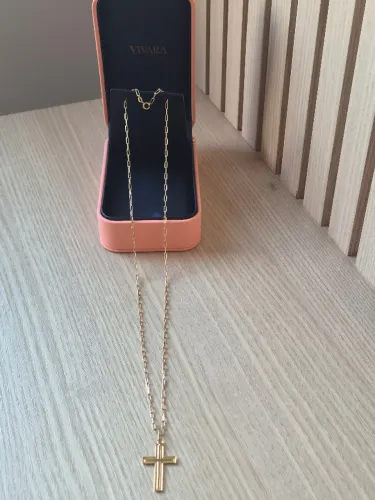 Corrente Cadeado Alongada em Ouro Amarelo 18k, 60cm - Vivara