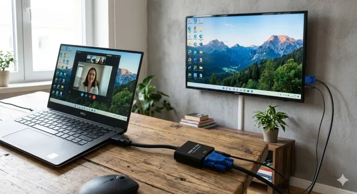 Conversor HDMI VGA com audio