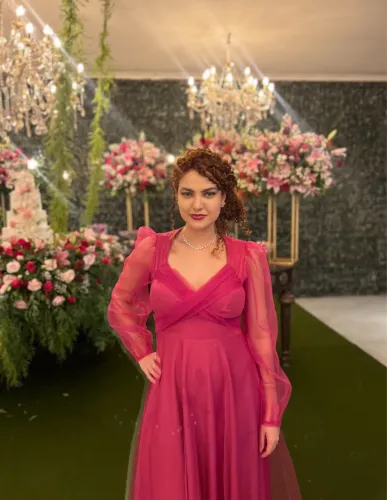 Vestido rosa Fúcsia