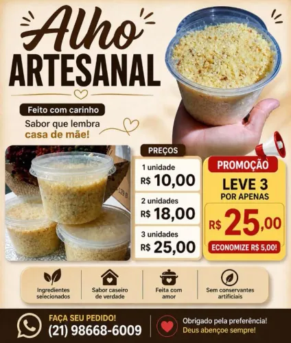 Vende-se alho triturador 500g 