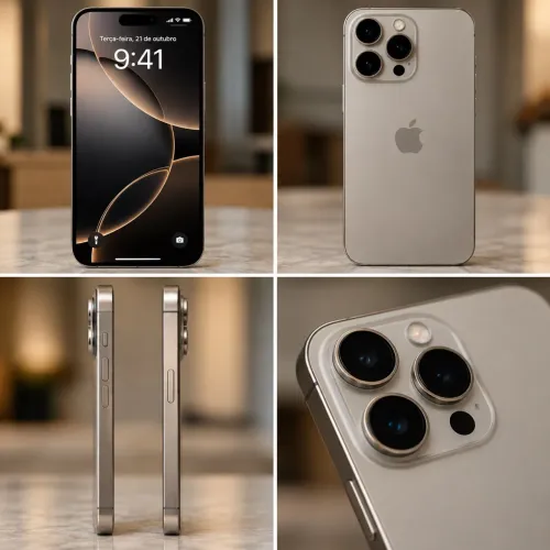 iPhone 16 Pro Max 256GB Seminovo - Titânio Natural | IMPECÁVEL