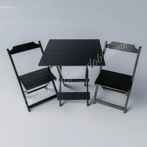 Jogo de mesa com 4 cadeiras