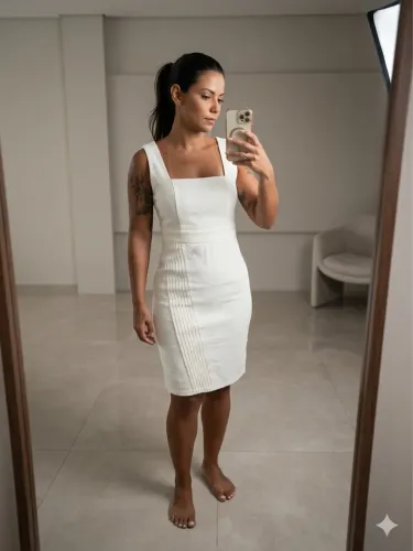 Vestido off whrite 