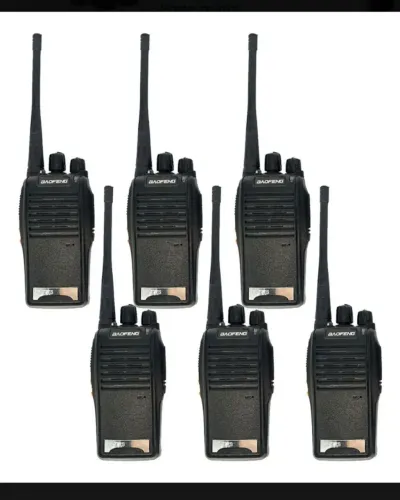 kit 6 rádios Walkie Talkie baofeng