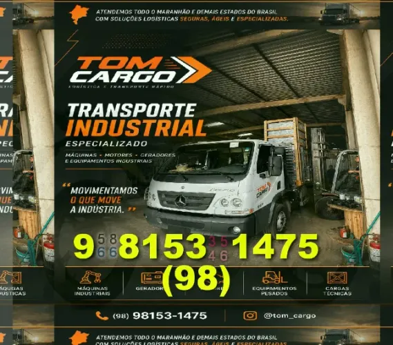 Frete para sua mudança! Entre em contato com a Tom Cargo e solicite já!