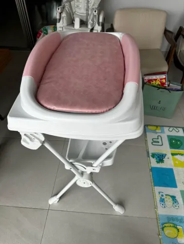 Banheira para Bebê com Trocador Galzerano Premium 20L - Rosa