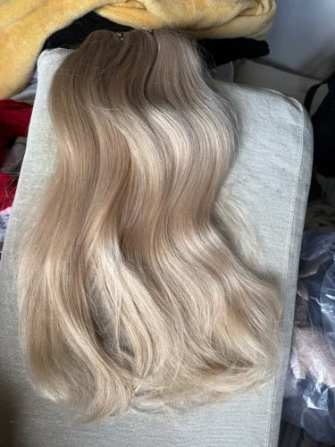 Mega Hair Brasileiro 100% Humano - 60 cm | 200 g | Loiro Claro