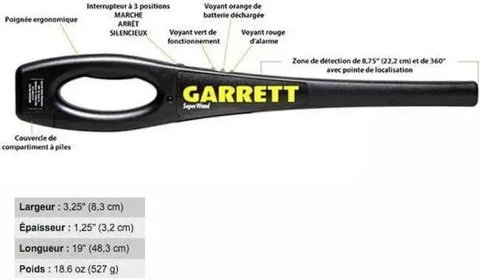 Detector de Metal SUPER WAND