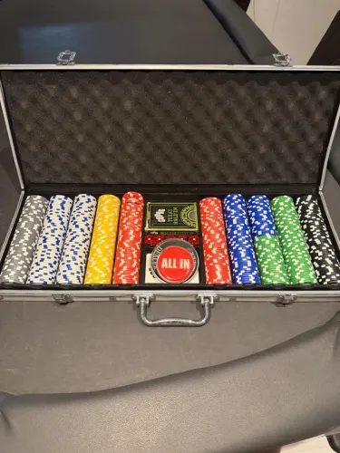 Maleta de poker 500 fichas 