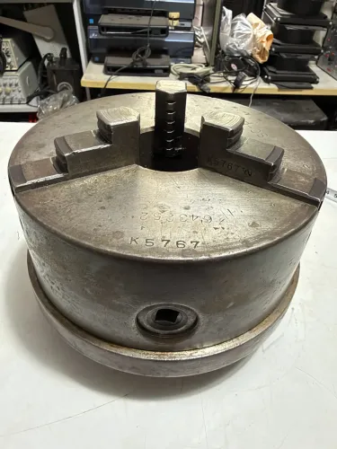 Placa de torno mecânico 200mm com flange