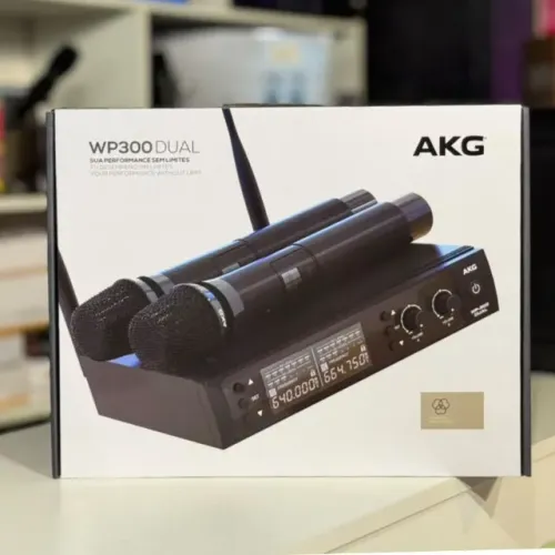 Microfone Sem Fio Duplo AKG WP300 DUAL