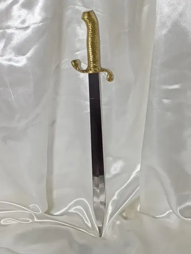 ESPADA GUERREIRO MEDIEVAL METAL E AÇO INOX ADAGA PUNHAL FACA DECORAÇÃO ESCULTURA.