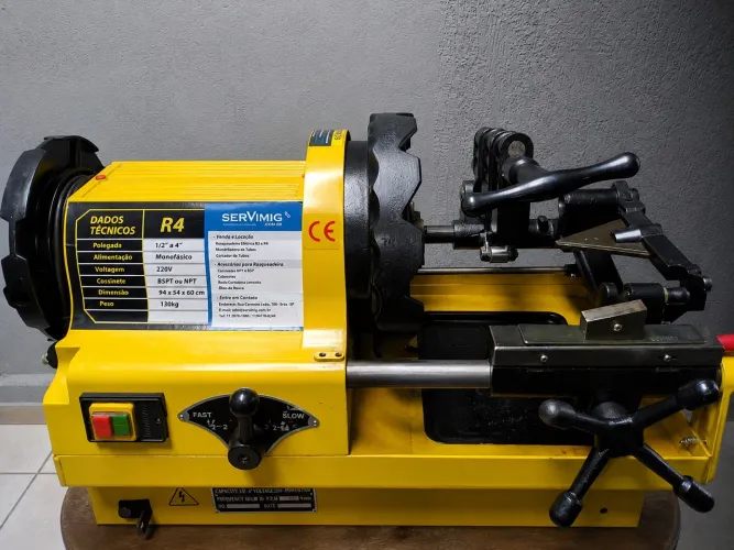 Rosqueadeira Elétrica para Tubos R4 1/2" a 4" - 220V Monofásica
