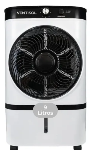Climatizador 9L Ventisol 65W Branco/Preto CLI09-01