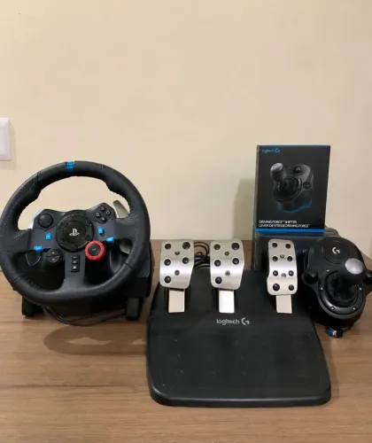 Logitech G29 + Câmbio e Nota fiscal - Na Garantia