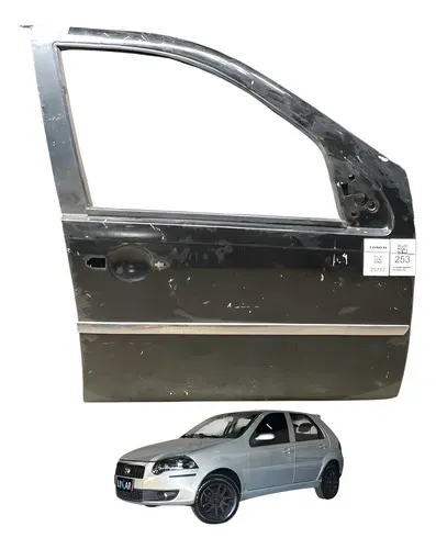 Porta Dianteira Direita Fiat Palio Elx 1.4 2008 A 2014 Dianteira Direita Preto
