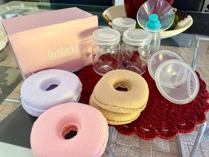Kit Amamentação Completo com Bomba Tira Leite Automática Mãos Livres Babuu