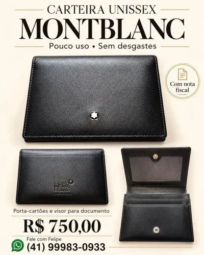 Carteira Unisexx Mont Blanc