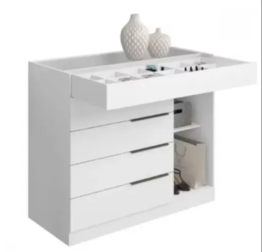 Cômoda Sevilha C/Porta joias - Gold Silver (ENTREGA IMEDIATA)