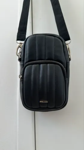 Bolsa Shoulder Bag de Couro Preta Arezzo