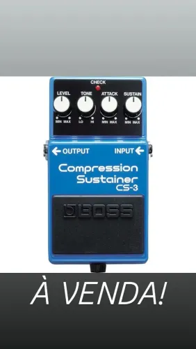 Pedais: envelope filtre furhmann, compressor boss, drive furhmann 