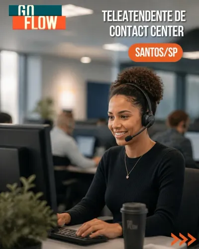Tele atendente de contact center