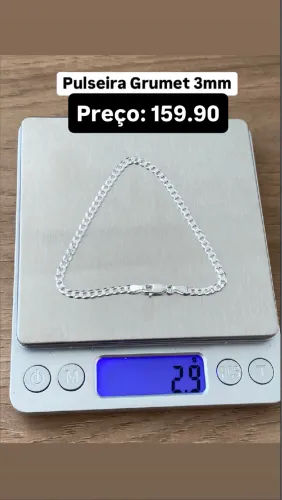 Pulseira grumet 3mm
