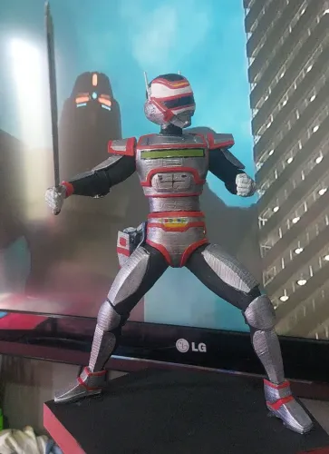 Action Figure Jaspion 22cm em pla
