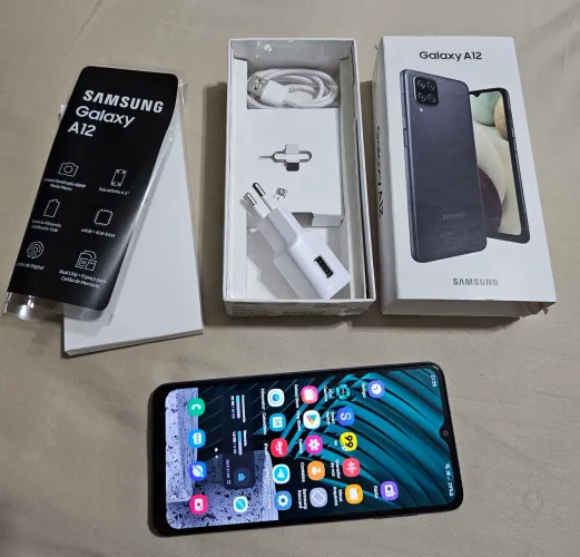 Celular Galaxy A12 PRA SAIR LOGO