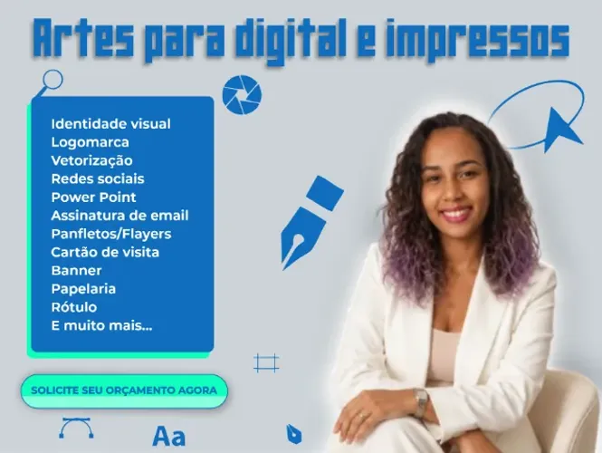Artes profissionais para redes sociais e impressos!