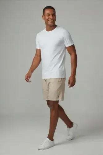 Kit de camisetas e short em cores variadas para dia a dia/treino/passeio 