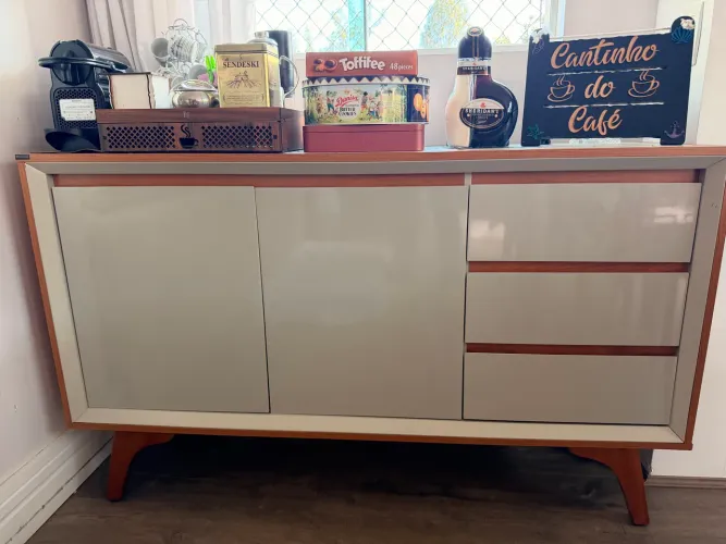 Buffet passa prato 2 portas 3 gavetas