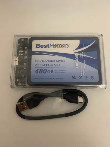 HD externo com ssd de 480 gb 100% saudável