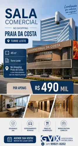 Sala Comercial Shopping Praia da Costa - Torre Leste