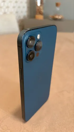 iPhone 12 Pro Max 128 GB - Azul Pacífico + Caixa e acessórios |