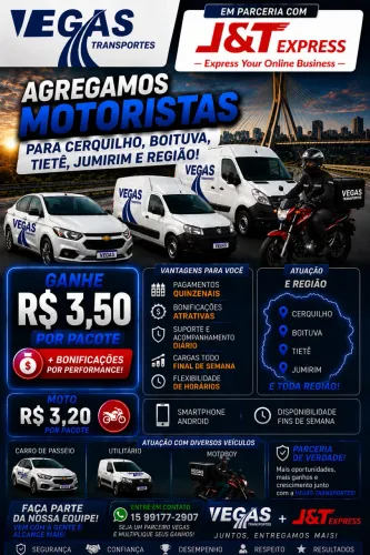 AGREGA-SE - PARA REGIÃO CARRO PASSEIO - MOTO -UTILITÁRIO