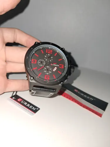 NOVO RELÓGIO curren pulseira couro