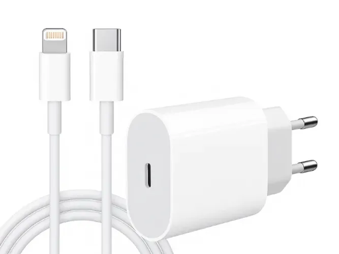 Carregador iphone Lightning com Fonte e Cabo Usb-C Tipo C [Kit Completo]