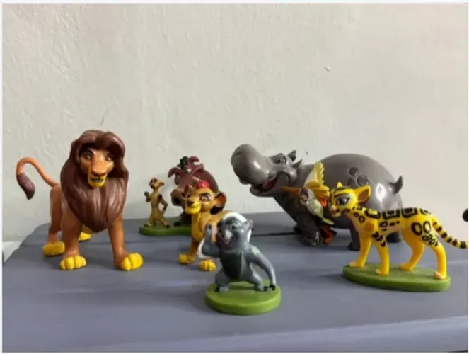 Bonecos Miniatura da "Guarda do Leão" REI LEÃO