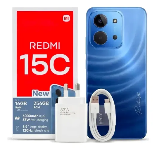 Xiaomi Redmi 15c 256gb 16gb RAM azul Dual Sim