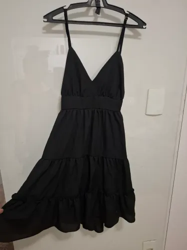 Vestido curto tecido duna